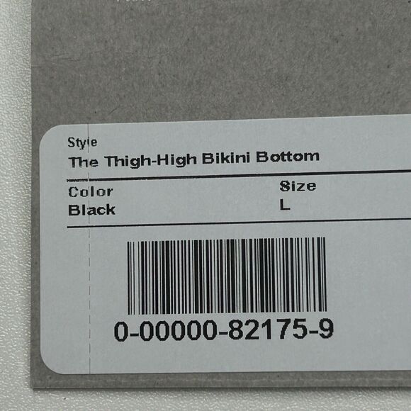 Everlane The Thigh-High Bikini Bottom &Triangle Bikini Top 2 PC Black Large NWT - Picture 13 of 14